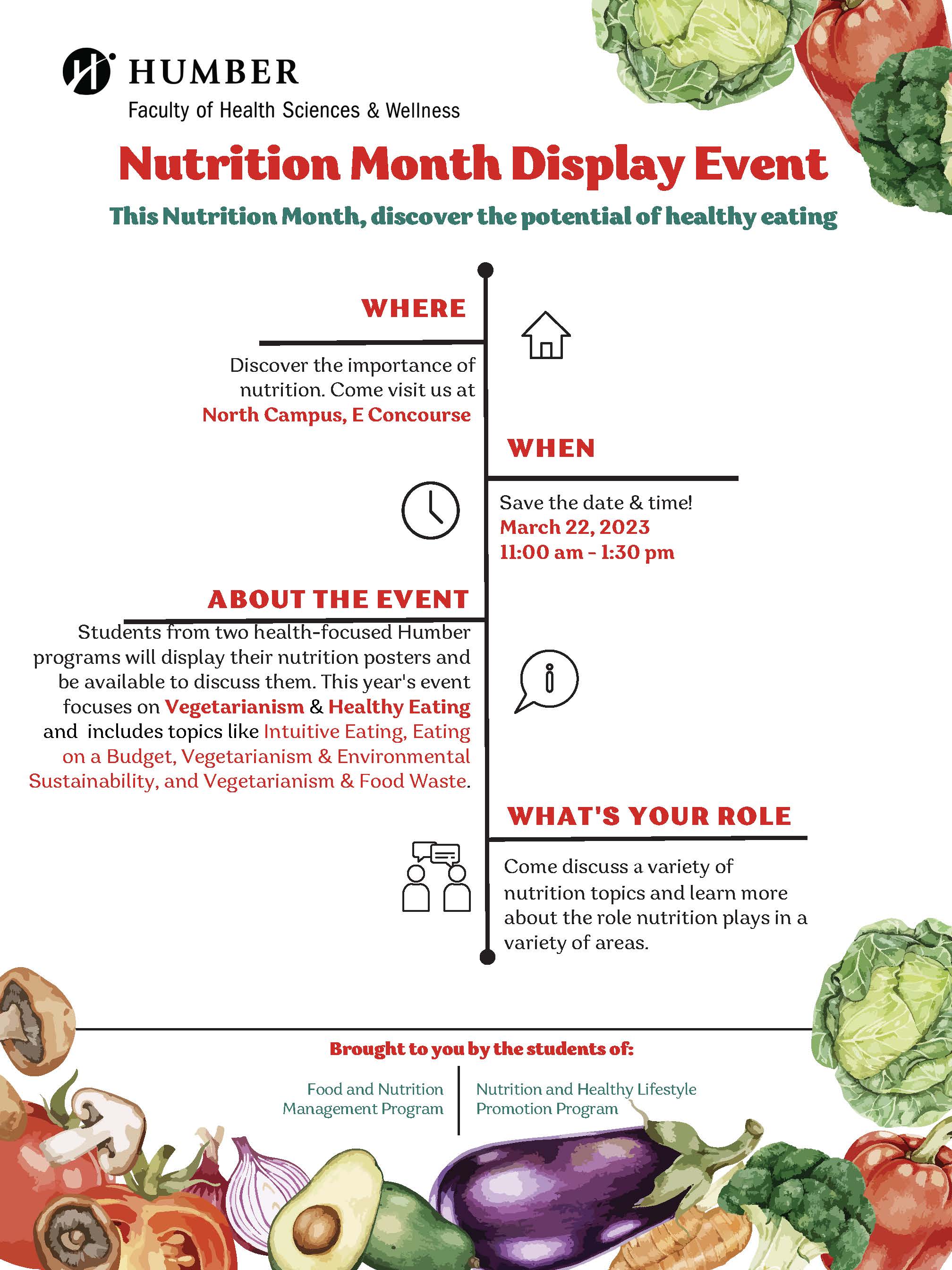 Nutrition Month Display Event Humber Communiqué